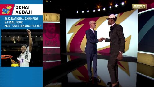 《全景NBA》2022年NBA选秀大会 骑士队第14顺位选中奥查依-阿巴吉