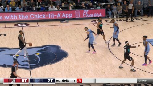 《NBA全场集锦》【纯享】开拓者122-112灰熊 利拉德42开拓者客场逆转灰熊