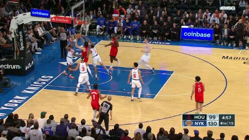 《NBA全场集锦》大博班也不能轻松得分！博班篮下被托平大帽失误丢球