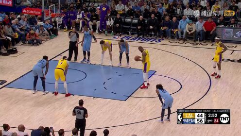 《NBA全场集锦》湖人vs灰熊第2节英文原声回放