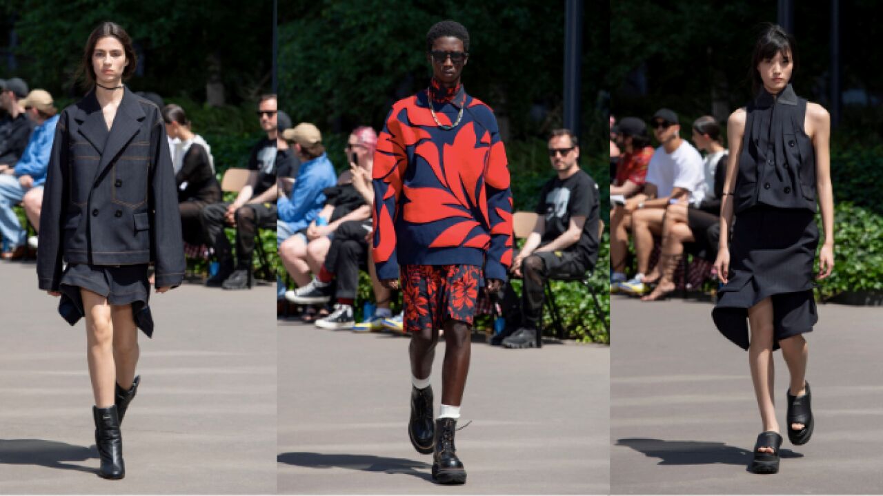 巴黎时装周|SACAI2024春夏男装、2024春季女装时装秀_高清1080P在线观看平台_腾讯视频