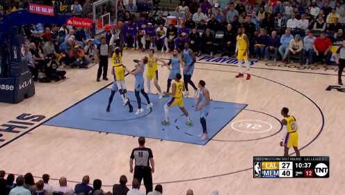 《NBA全场集锦》湖人vs灰熊第2节中文解说回放