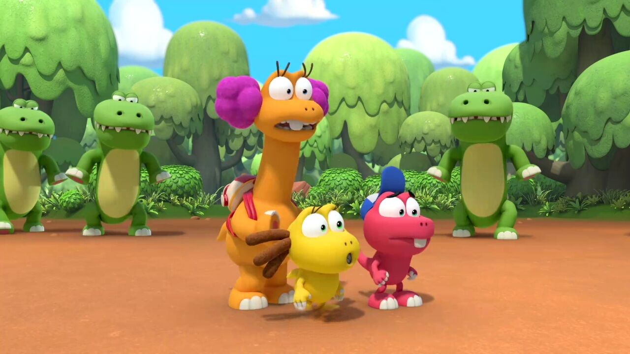 恐龙一家被鳄鱼欺负啦