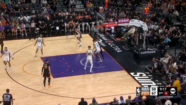 皓篮球：奥科吉无惧文班突破强取2+1 打得好叫斑马打不好叫斑驴