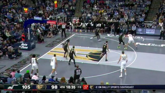 NBA季中锦标赛小组赛：爵士vs灰熊第4节英文原声回放
