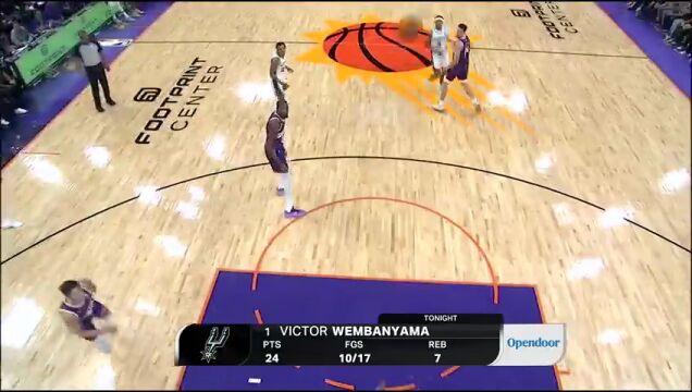 马刺vs太阳第3节英文原声回放