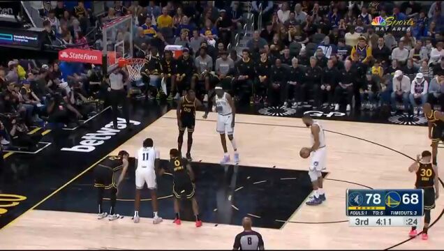 NBA常规赛：森林狼vs勇士二路皓篮球解说全场回放