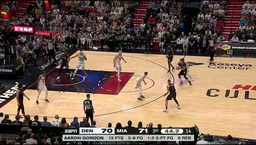 【回放】nba常规赛:掘金vs热火第3节中文解说回放