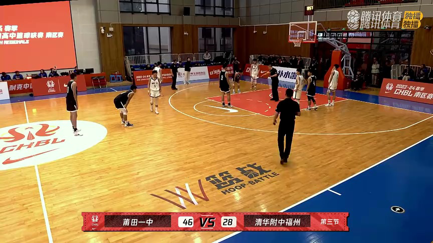 【回放】莆田一中vs清华附中福州第3节中文解说回放
