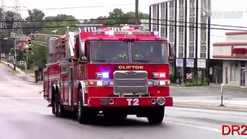 视频: 美国新泽西州克里夫顿消防车出警合集