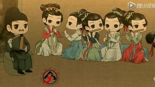 第三届汉服文化周q版韩熙载夜宴图