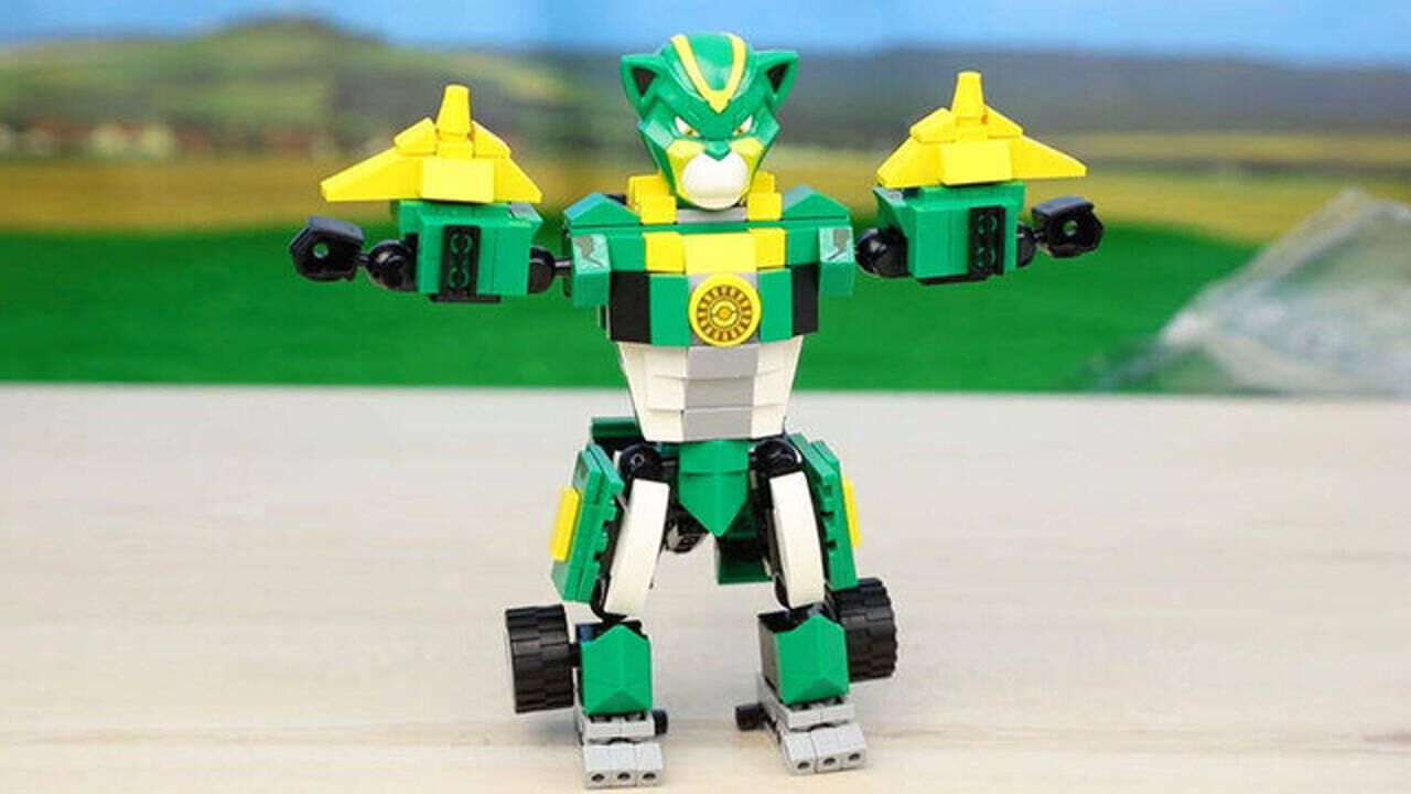 猪猪侠 五灵守卫者 积变勇士 木灵卫 神木猿 积木拼装 乐高