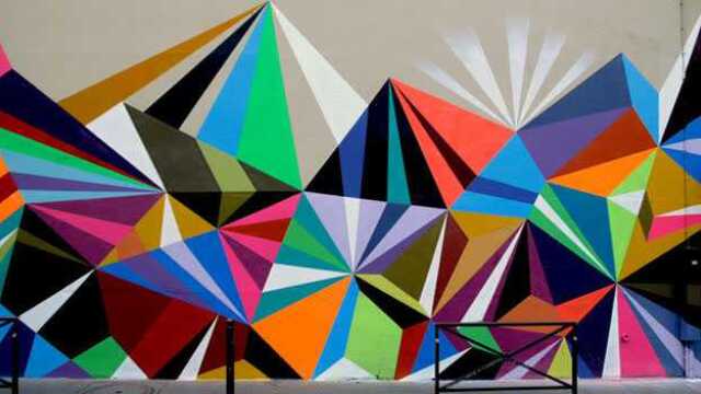 国外牛人3d几何素材墙绘简单教程