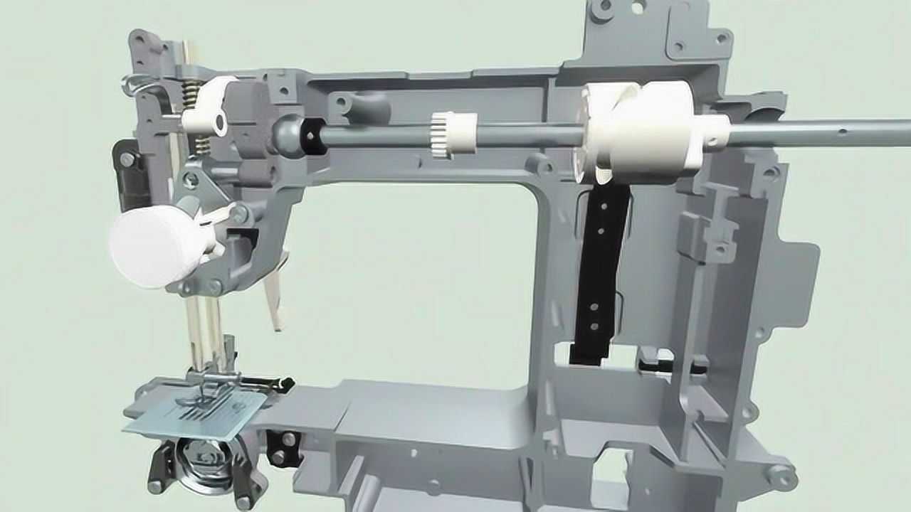 3d动画直观演示电动缝纫机的工作原理涨姿势