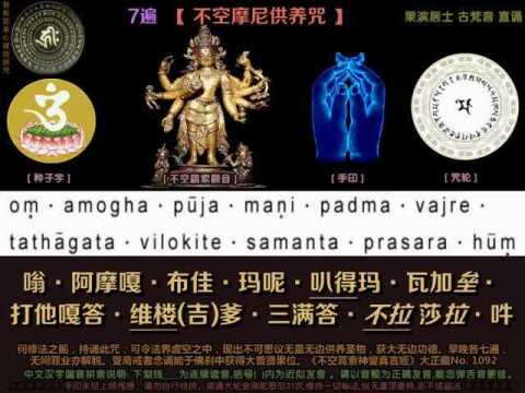 不空摩尼供养咒7遍果滨居士古梵音直诵