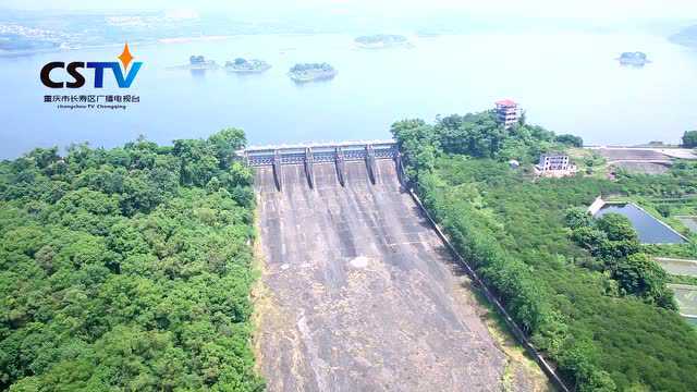 长寿湖航拍展示