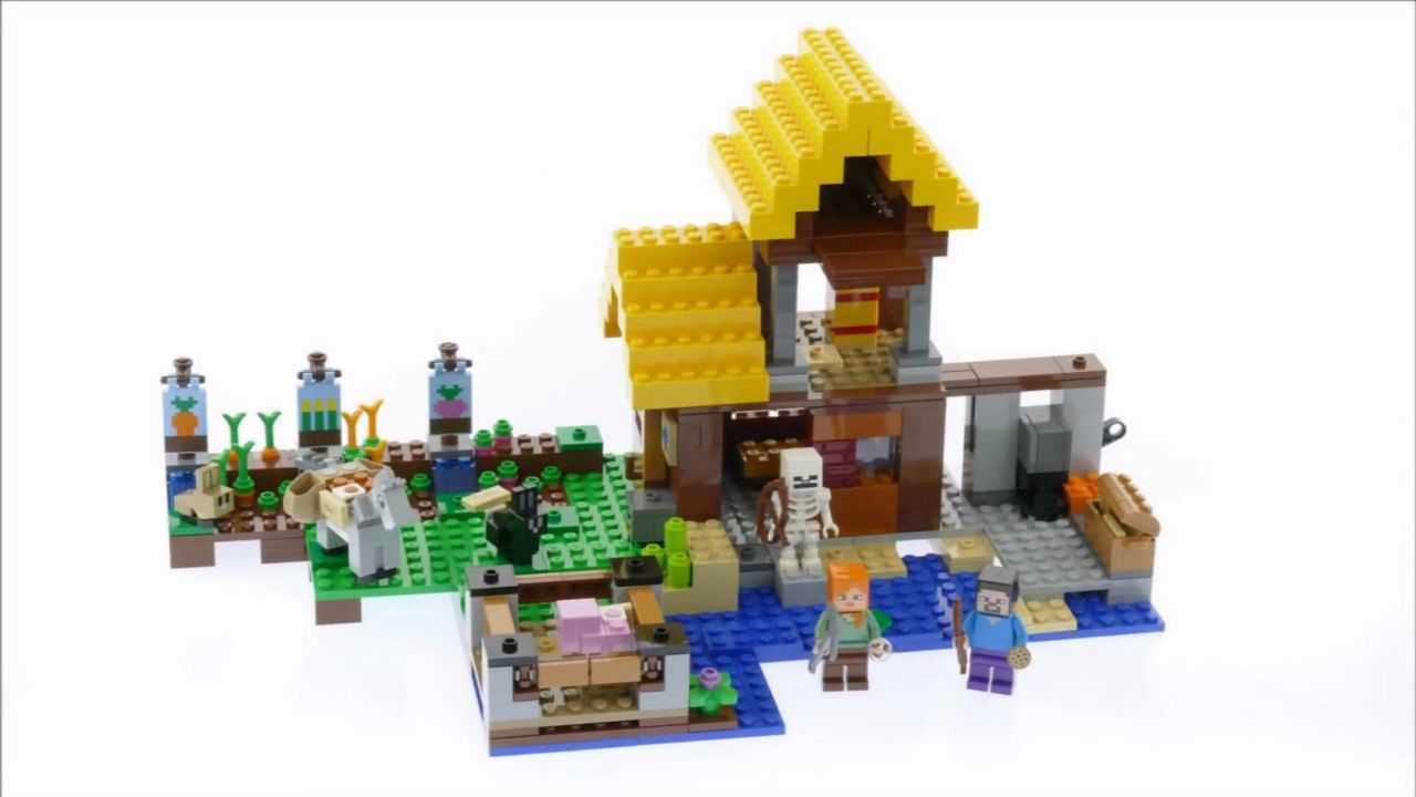 快速搭建乐高积木我的世界系列21144农场小屋