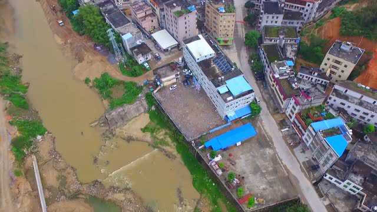 高空航拍广东省茂名地区信宜市北界镇腾讯视频