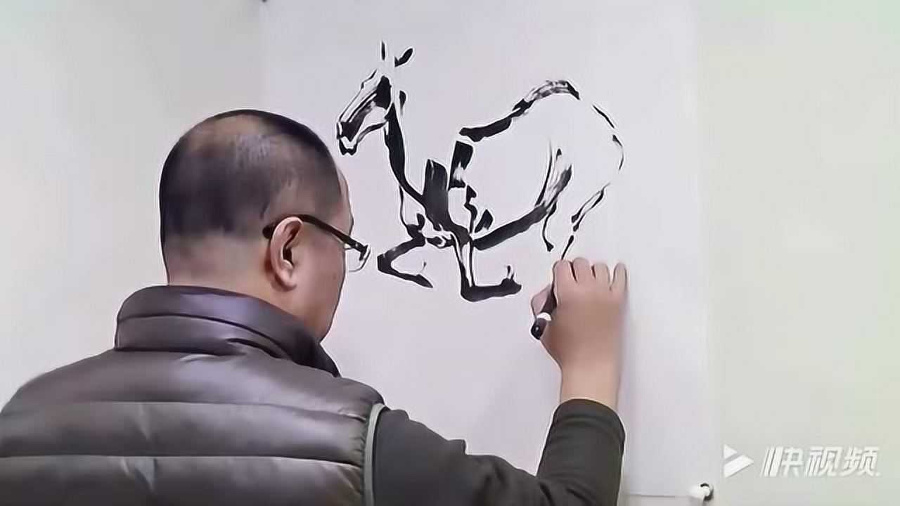 中国画艺术——如何画马,水墨画马,国画画马01_高清1080P在线观看平台_腾讯视频