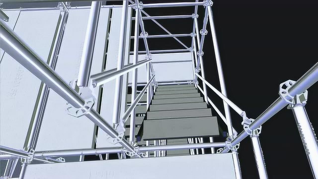 马道,爬梯,施工楼梯,盘扣式脚手架搭设