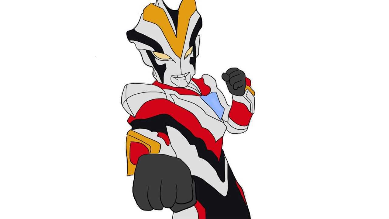 维克特利奥特曼儿童卡通简笔画