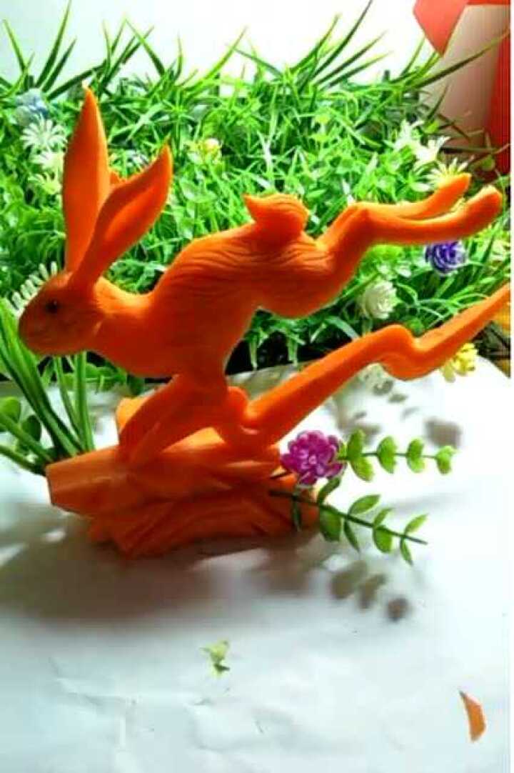 胡萝卜变兔子,太逼真了