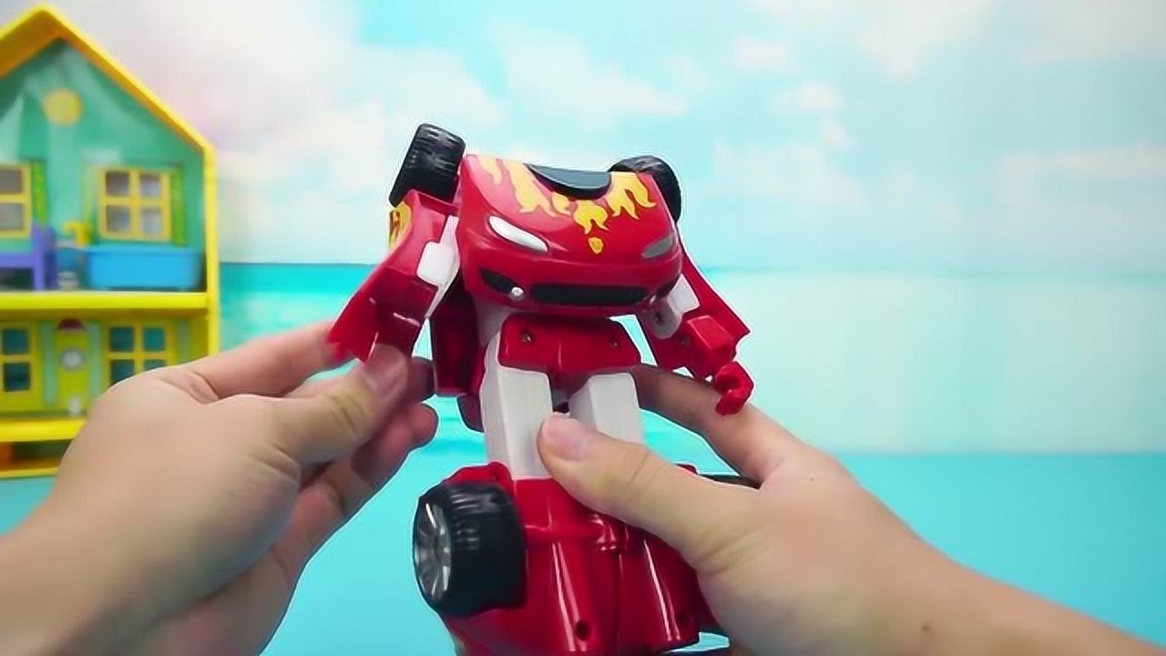 百变机兽之洛洛历险记霹雳火变形玩具霹雳火变身之后真酷呀