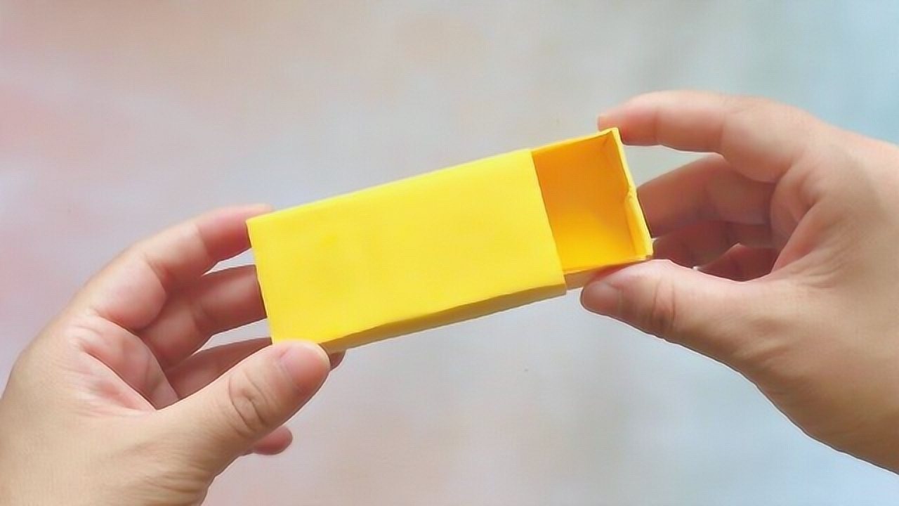 教你用纸折一个可以抽拉的盒子简单易学手工折纸教程
