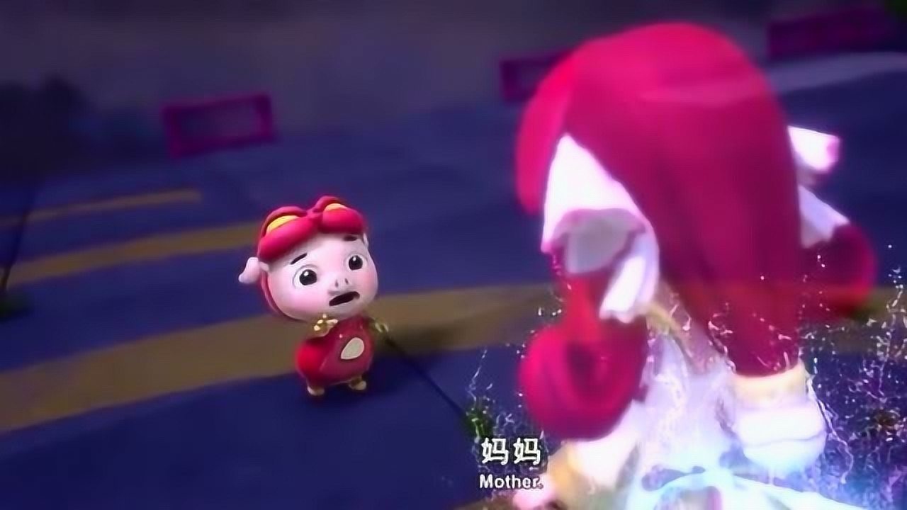 猪猪侠,猪猪侠终于见到了自己的妈妈,没想到猪猪侠的妈妈这么漂亮
