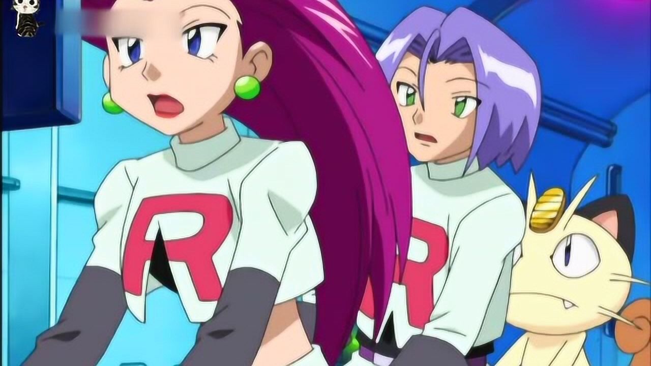 神奇宝贝:火箭队一行人正在开着机器人,找小智呢.