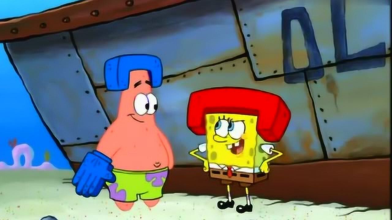 派大星真的是空手道天才,竟然天生就会削铁如泥劈