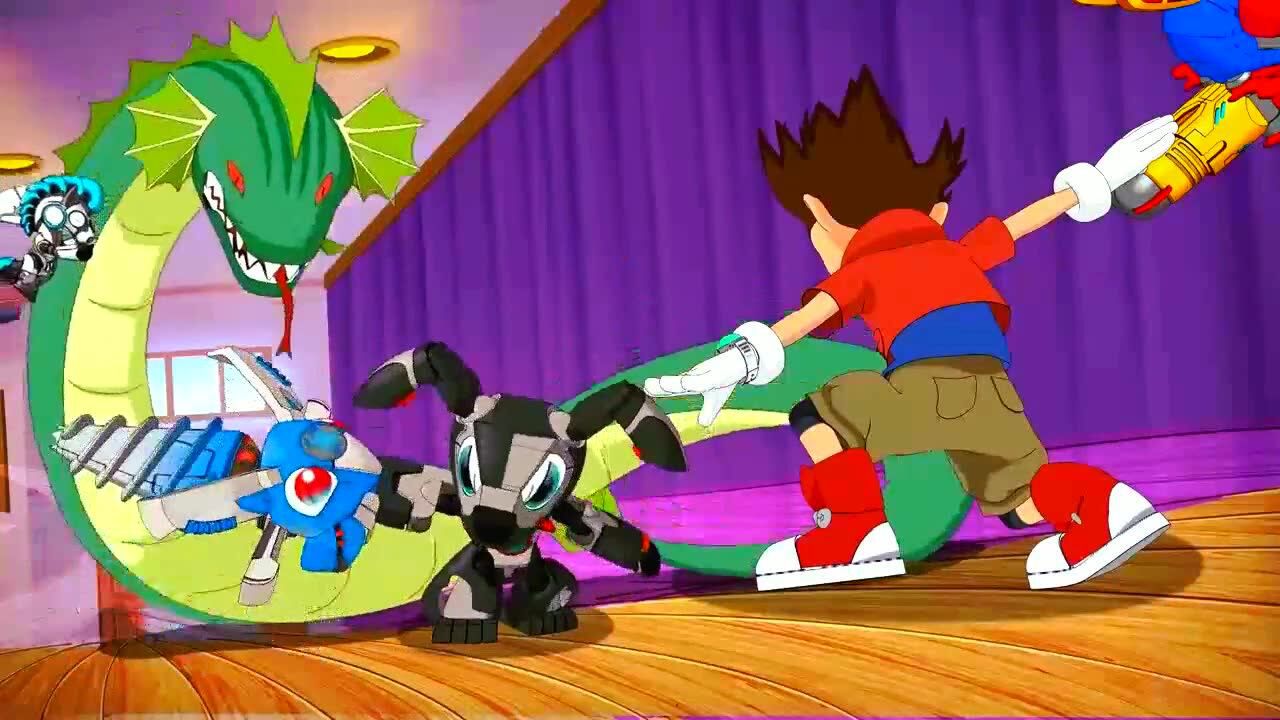 钢甲小龙侠:旋风马找到了七寸的地方,能制服海蛇怪吗