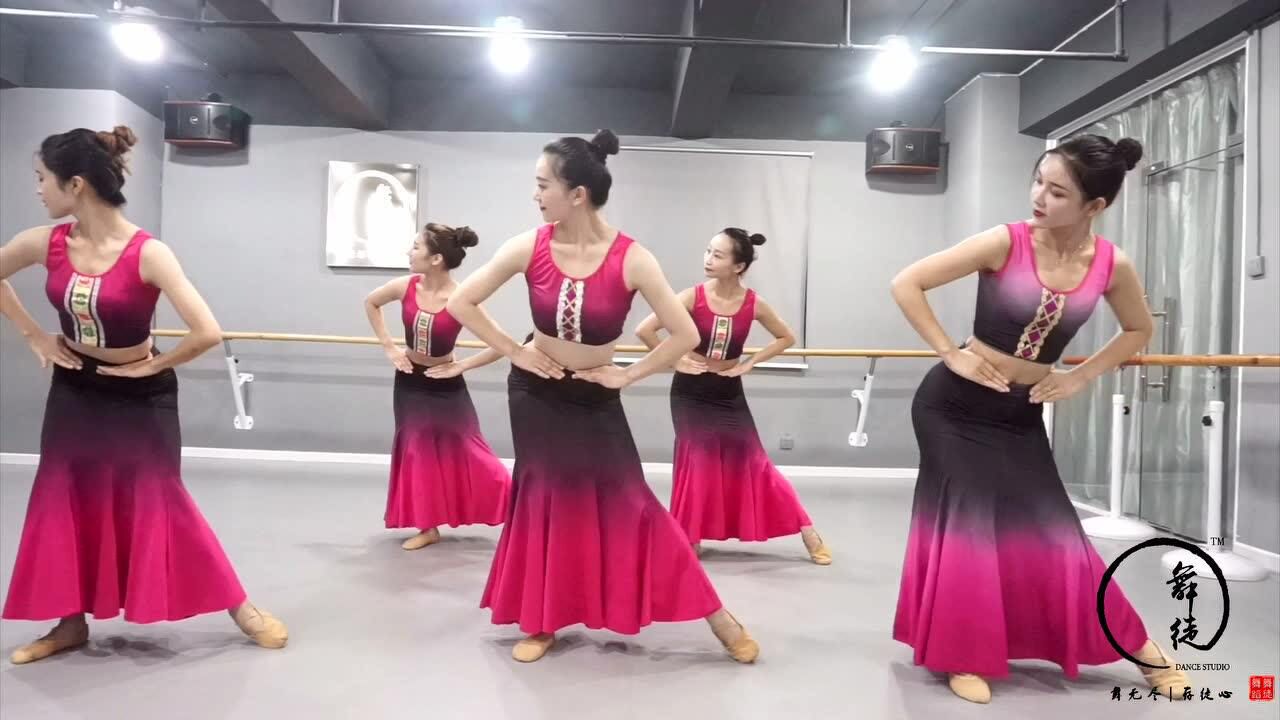 舞徒舞蹈《傣族脚位组合》