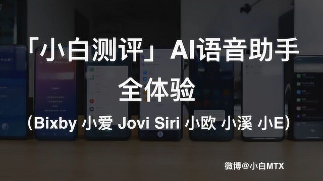 小白测评 AI语音助手全体验 Bixby 小爱 Jovi Siri 小欧 小溪 小E