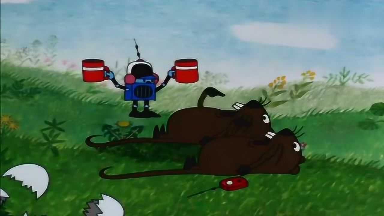 鼹鼠的故事:老鼠控制了机器人,为他们做坏事,最后被鼹鼠整治