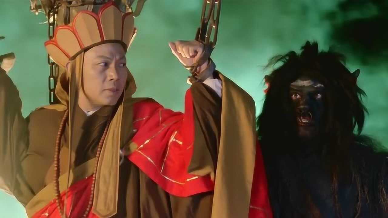 大话西游唐僧被牛魔王绑在高台唐僧和小妖搭讪却无意造成杀孽