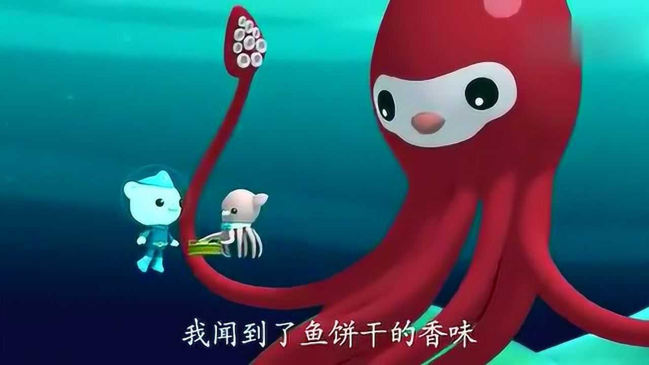 海底小纵队章教授和大王乌贼表哥总算有个完整的合照了