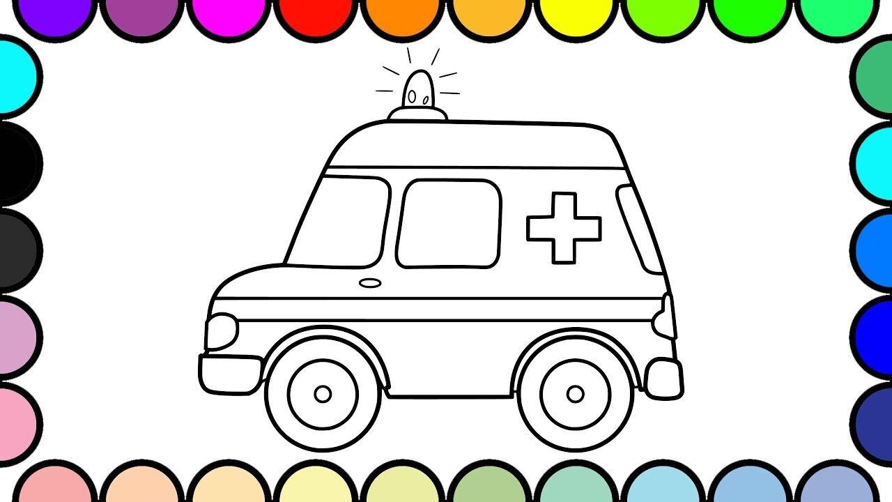 儿童简笔画:救护车画画