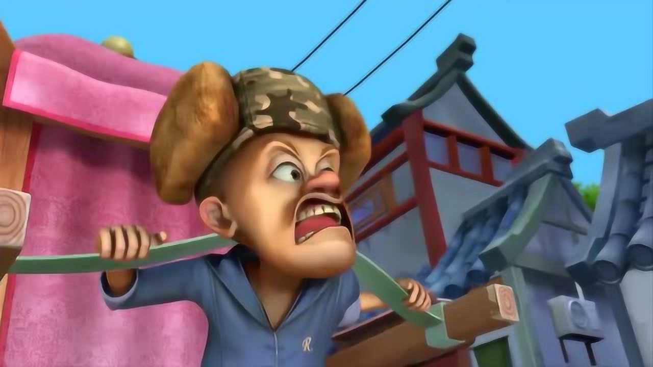 光头强不砍树了,找了份抬轿子的工作,真是太好笑了