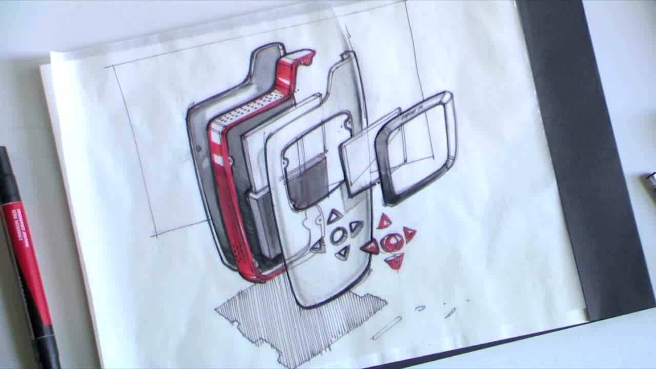 手绘基础欣赏手绘手机爆炸图青岛千木整理