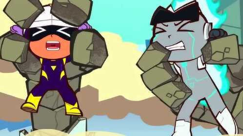 开心超人联盟伽罗和小心超人被抓了