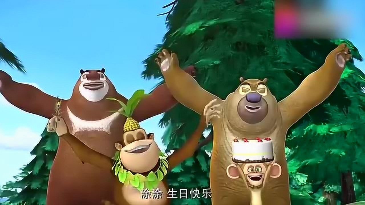 熊出没:光头强吃蛋糕方式真是特别,看一次笑一次