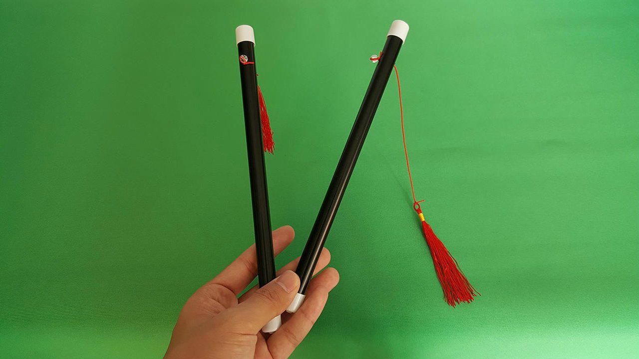 魔术揭秘古典戏法鸳鸯棒方法其实很简单