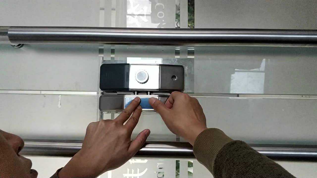 无框玻璃门锁安装教程_腾讯视频