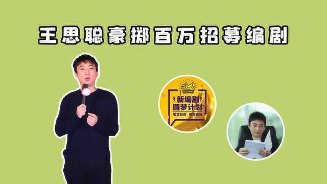 王思聪豪掷数百万招募编剧 霸道总裁转型文艺青年