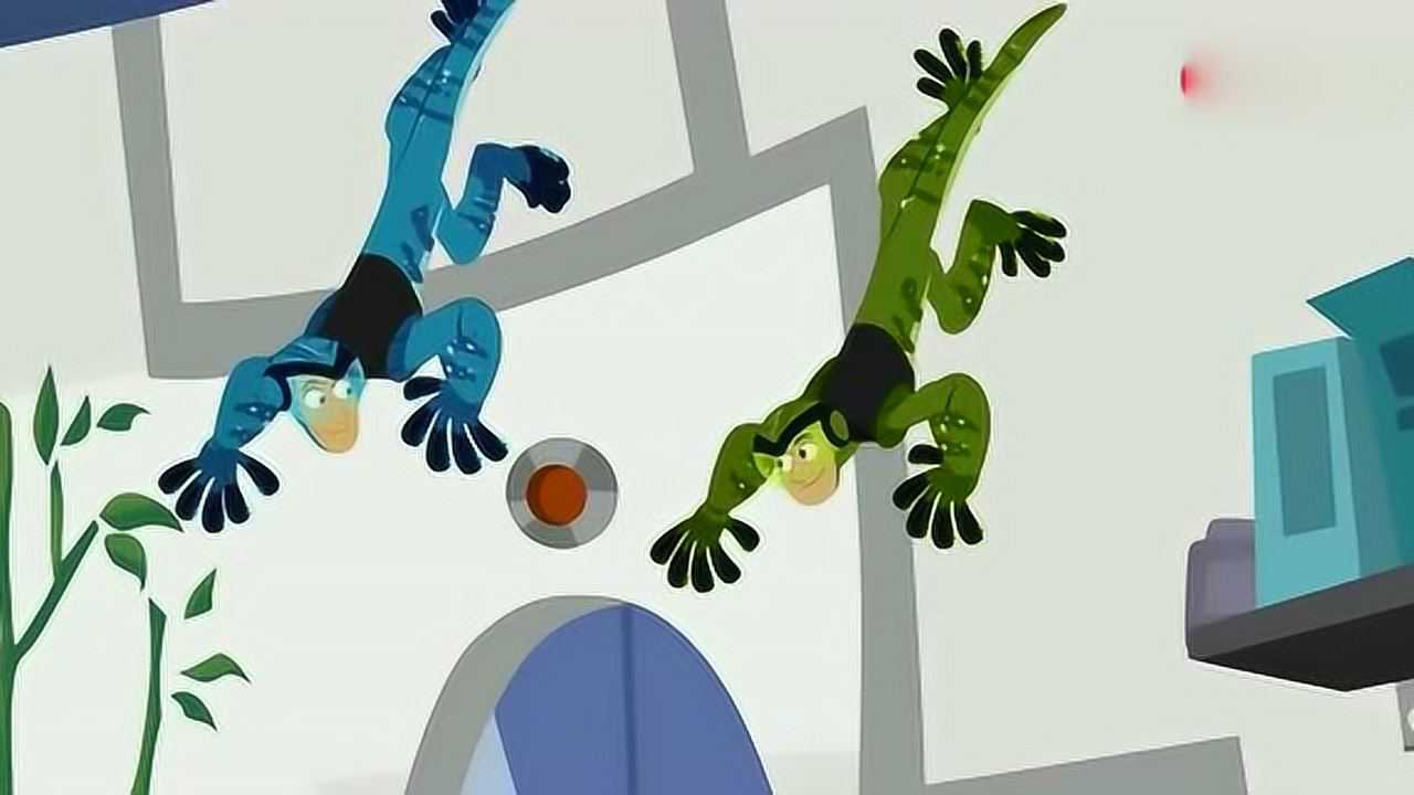 新动物兄弟:动物兄弟获取壁虎超能力,在飞机上行走