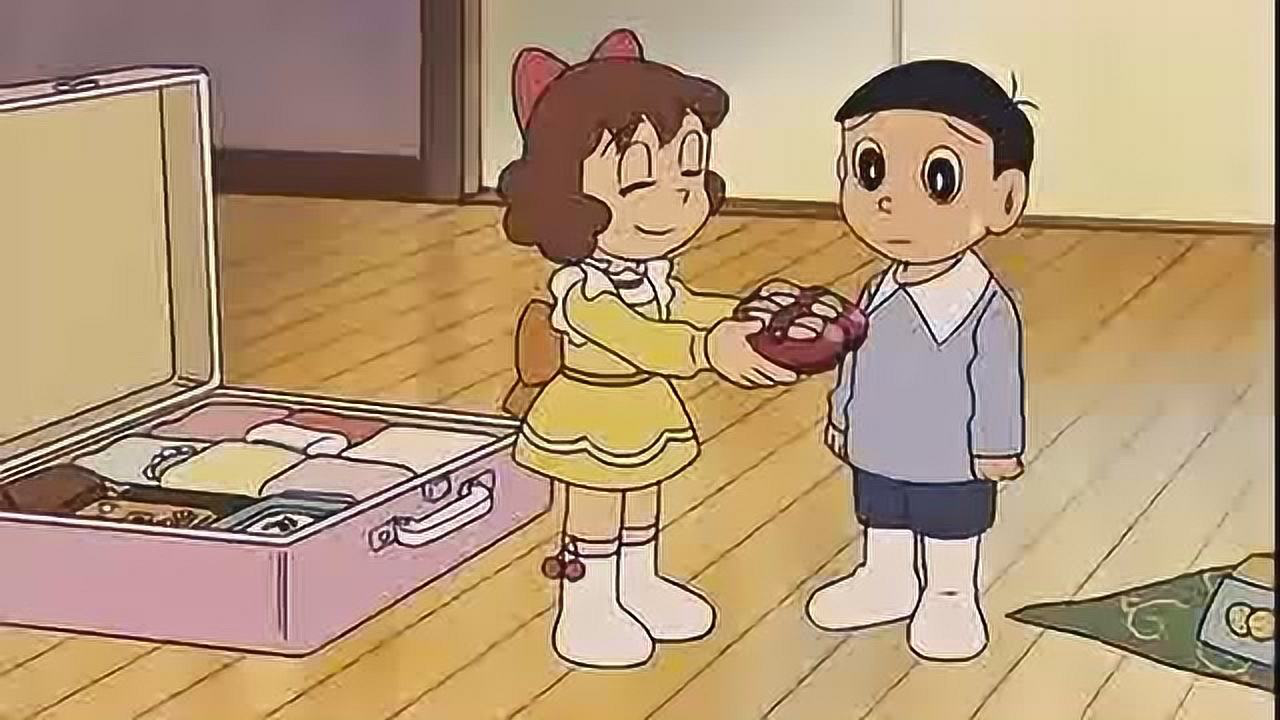 哆啦a梦第三季动漫:大雄让自己变小,和红鞋女孩告别