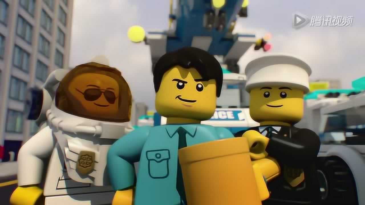 乐高城市这三个小偷被警察捉回去了真的是太好了