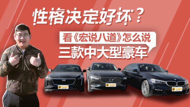 看《宏说八道》怎么说三款中大型豪车