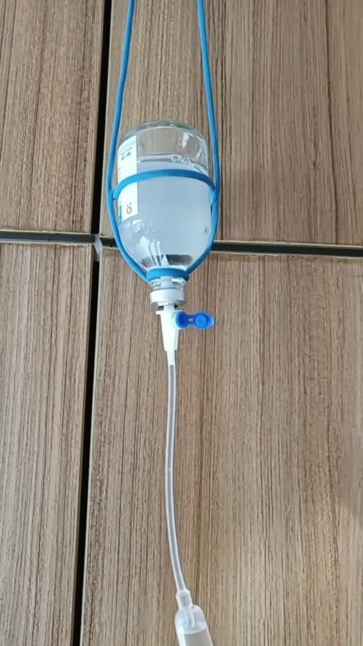 老辈人挂输液瓶子的绳结绑法 没几个会了